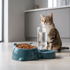 2-In-1 Futterstation Für Haustiere -  Kibblia