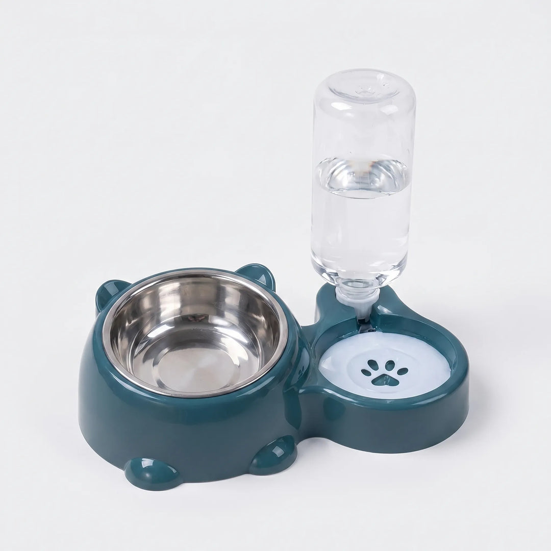 2-In-1 Futterstation Für Haustiere -  Kibblia