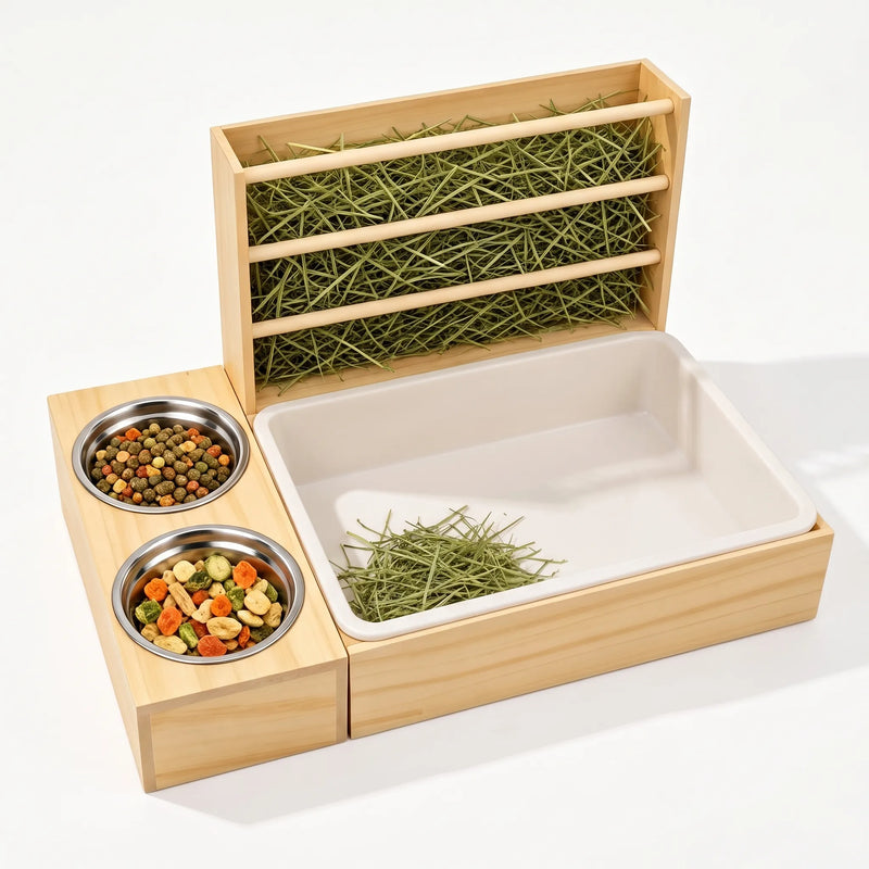 3-In-1 Heuraufe Für Kaninchen -  Nibblex