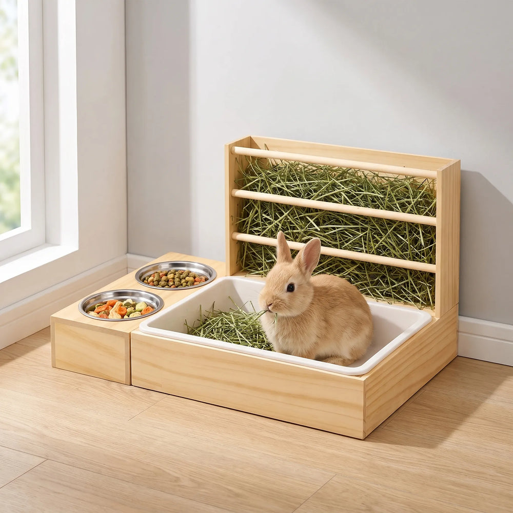3-In-1 Heuraufe Für Kaninchen -  Nibblex