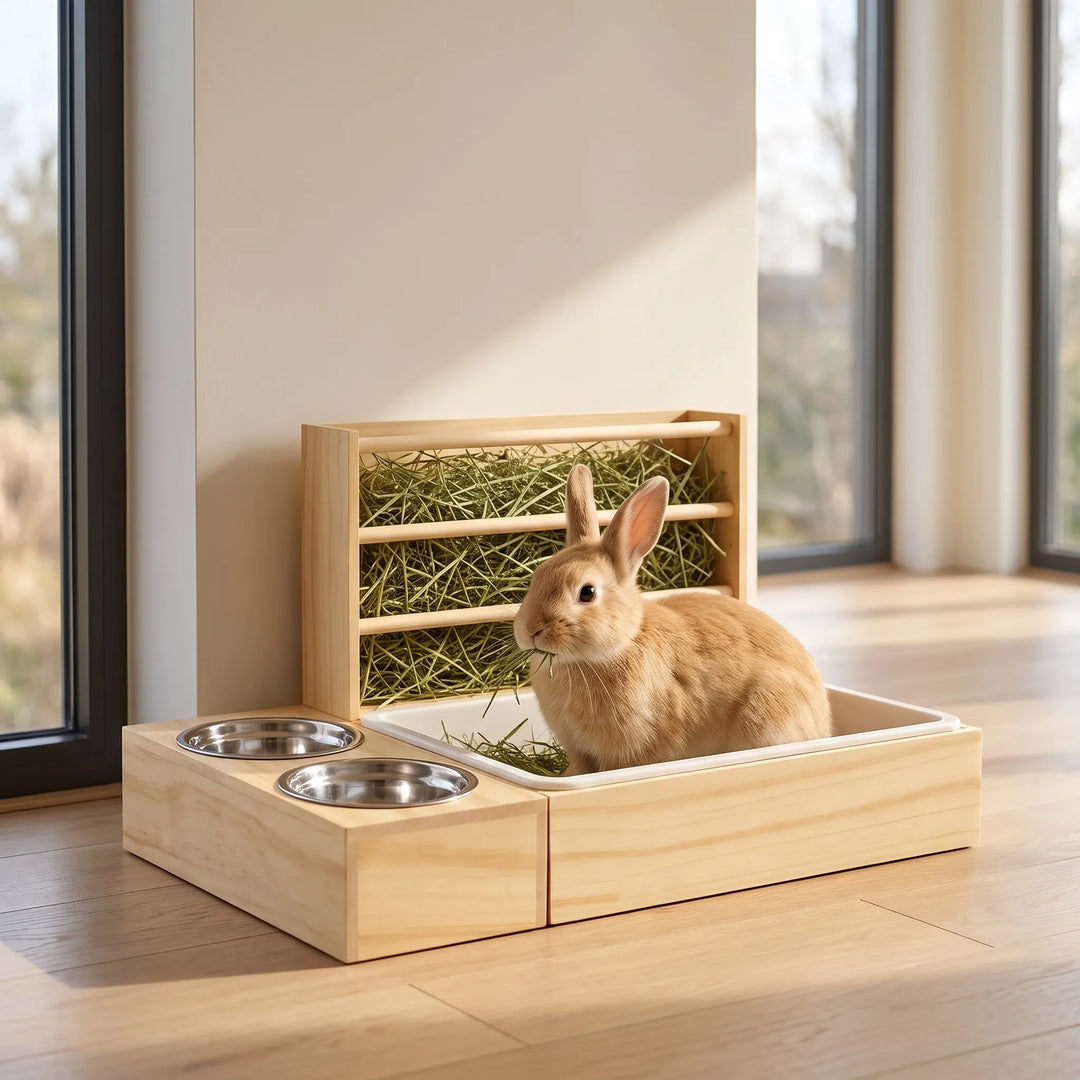 3-In-1 Heuraufe Für Kaninchen -  Nibblex
