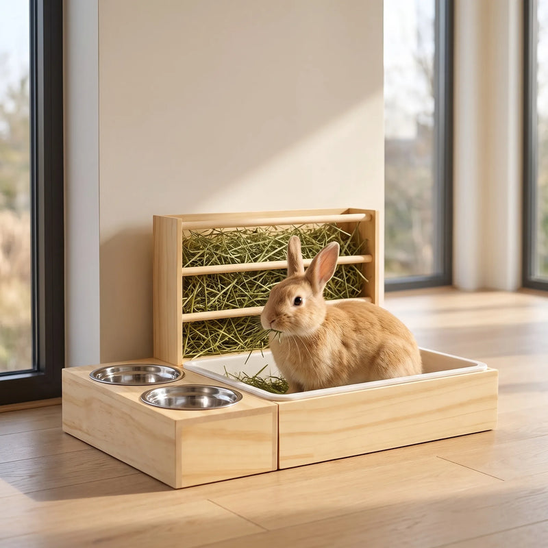 3-In-1 Heuraufe Für Kaninchen -  Nibblex