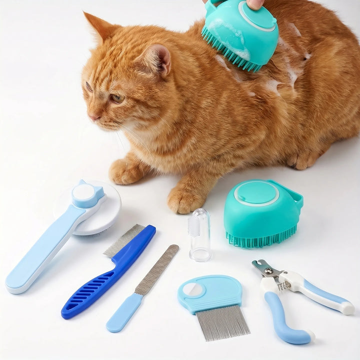 8-Teiliges Pflegeset Für Katzen -  FurFresh
