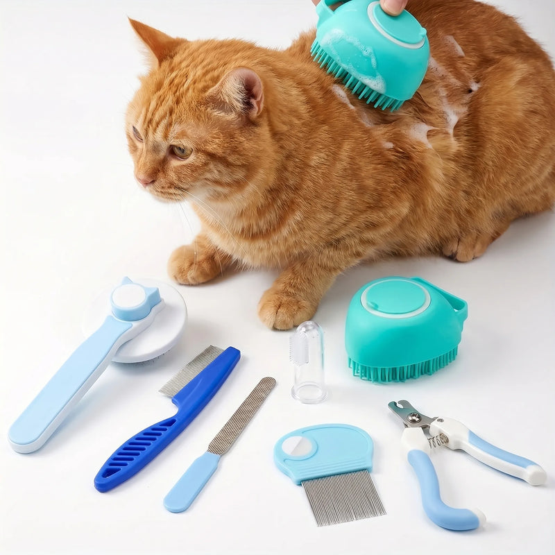 8-Teiliges Pflegeset Für Katzen -  FurFresh