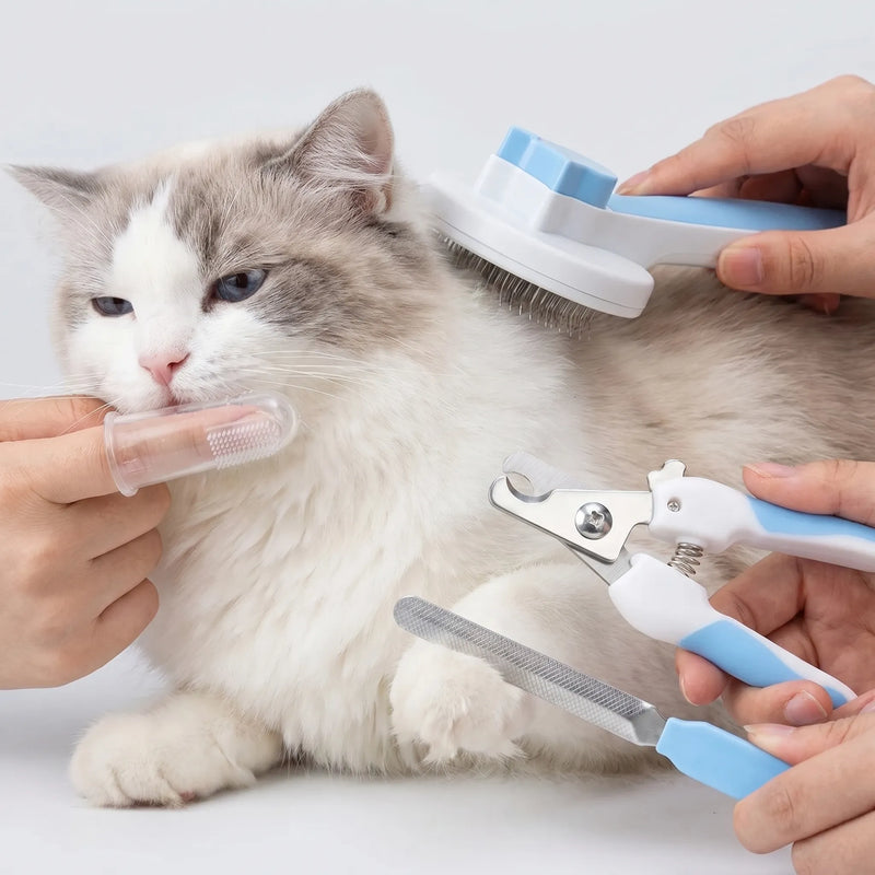 8-Teiliges Pflegeset Für Katzen -  FurFresh