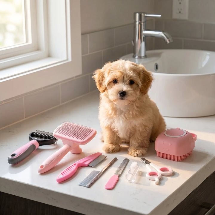Achteiliges Fellpflege-Set Für Hunde -  GroomPaw
