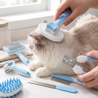 Achteiliges Katzen-Pflegeset -  KittyGroom