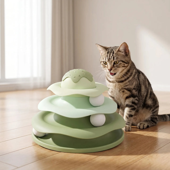 Achterförmige Kugelbahn Für Katzen -  Swirlix