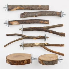 Achtteiliges Naturstangen Set -  Branchy