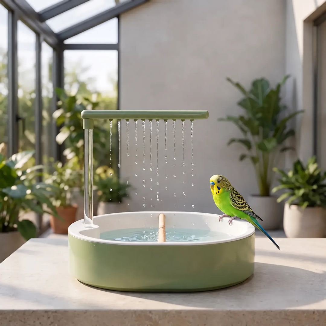Automatisches Vogelbad Mit Dusche -  Plumano