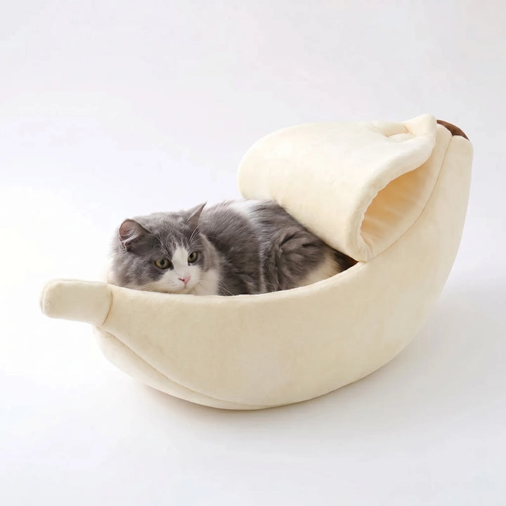 Bananenförmiges Haustier-Kuschelbett -  Bananoo