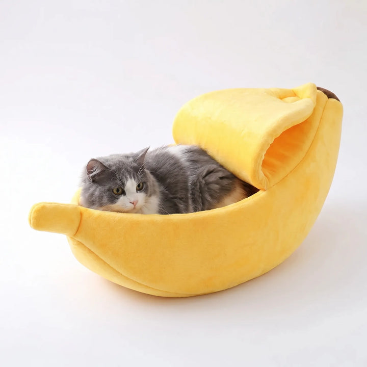 Bananenförmiges Haustier-Kuschelbett -  Bananoo