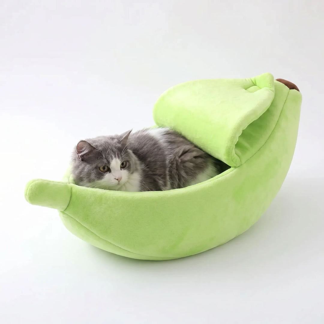 Bananenförmiges Haustier-Kuschelbett -  Bananoo