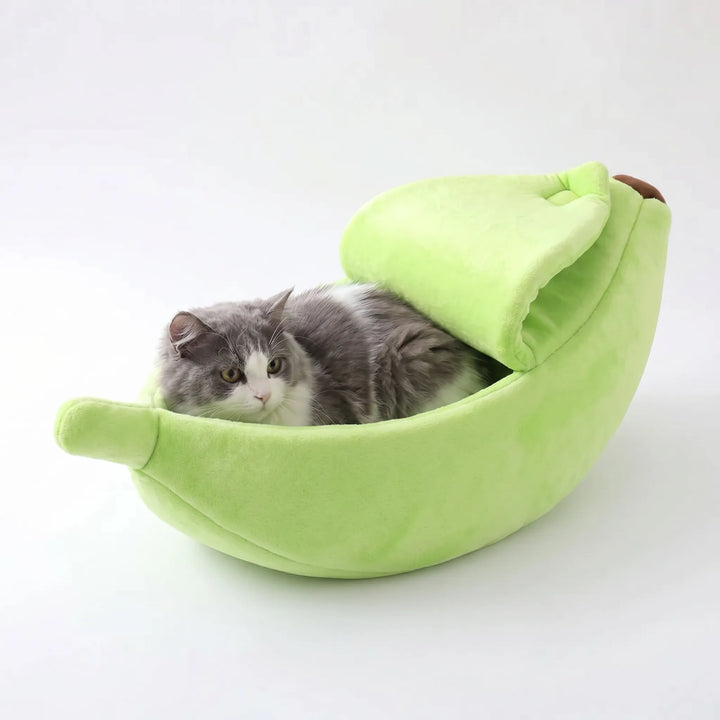 Bananenförmiges Haustier-Kuschelbett -  Bananoo