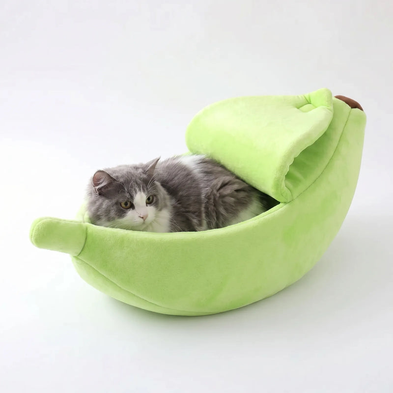 Bananenförmiges Haustier-Kuschelbett -  Bananoo