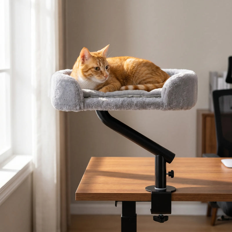 Befestigbares Katzenbett Für Den Schreibtisch -  Snugglix