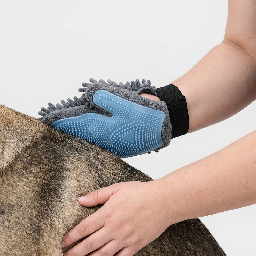 Beidseitige Pflege- Und Badehandschuh Für Haustiere