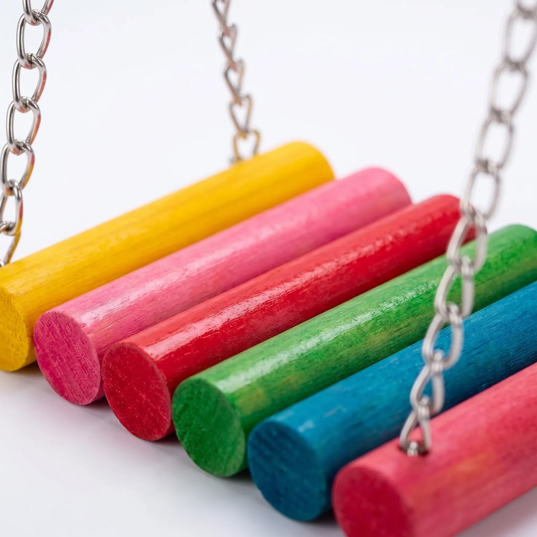 Bunte Hängeschaukel Für Vögel -  Chirpswing