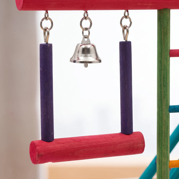 Bunter Freistehender Vogelspielplatz -  ChirpBase
