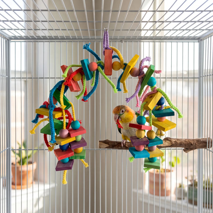 Buntes Vogelspielzeug -  Chewly