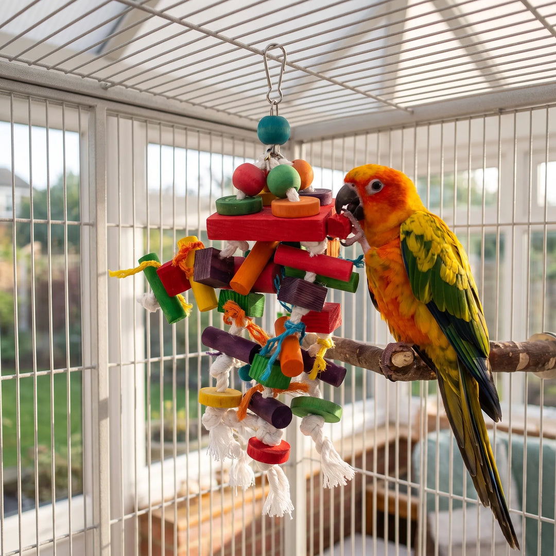 Buntes Vogelspielzeug Für Papageien -  ChewJoy
