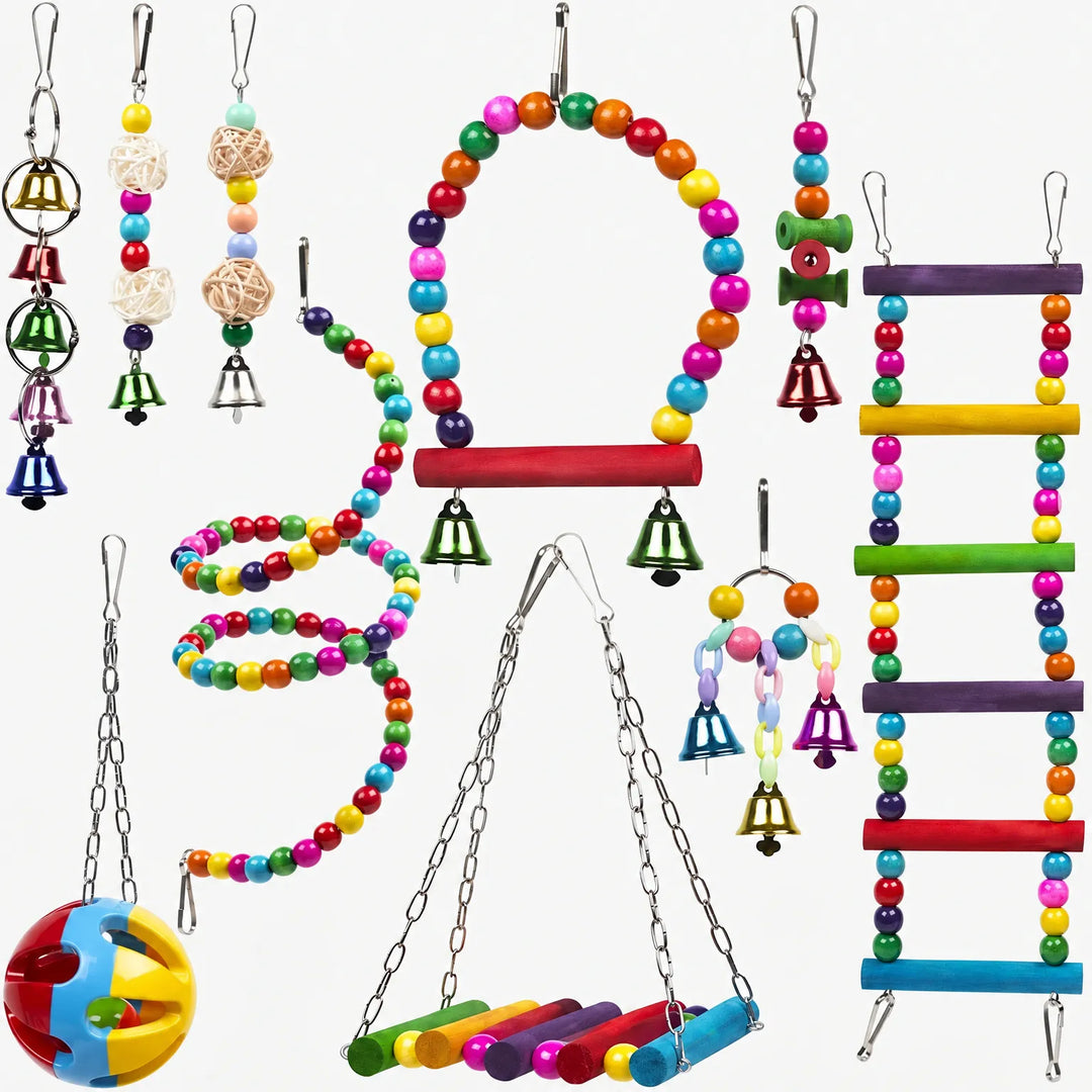Buntes Vogelspielzeug Set -  Beakplay