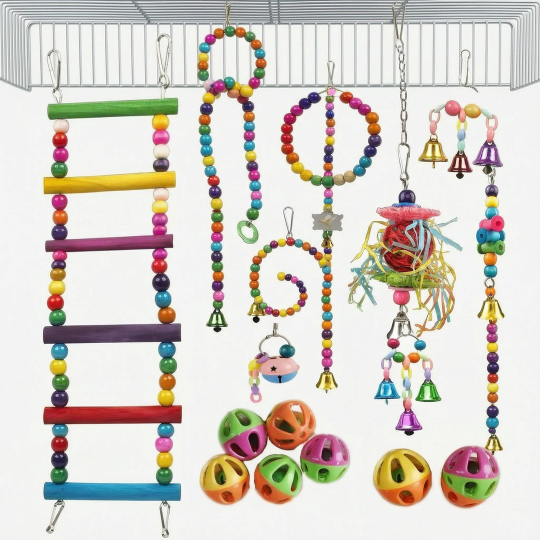 Buntes Vogelspielzeug Set -  Beakplay
