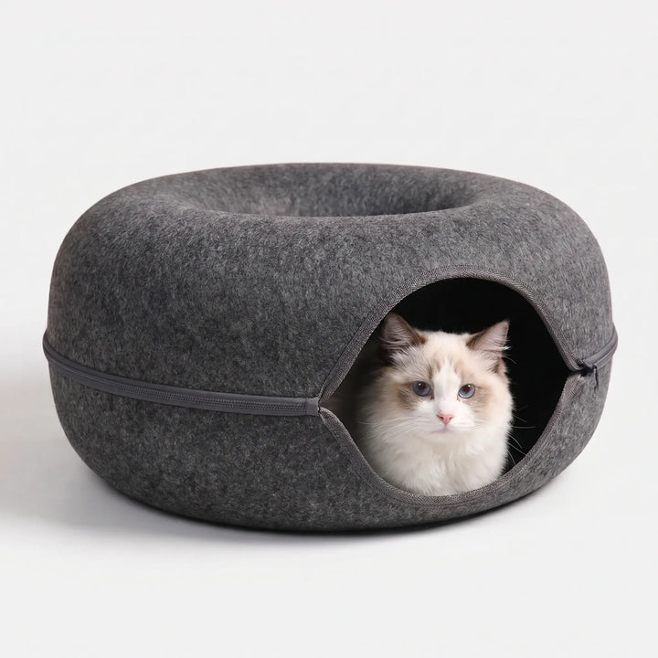 Donutförmiges Katzen-Tunnel-Bett -  Tunnest