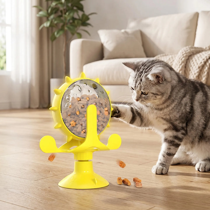 Drehendes Futterrad Mit Auslauföffnung -  TreatWheel