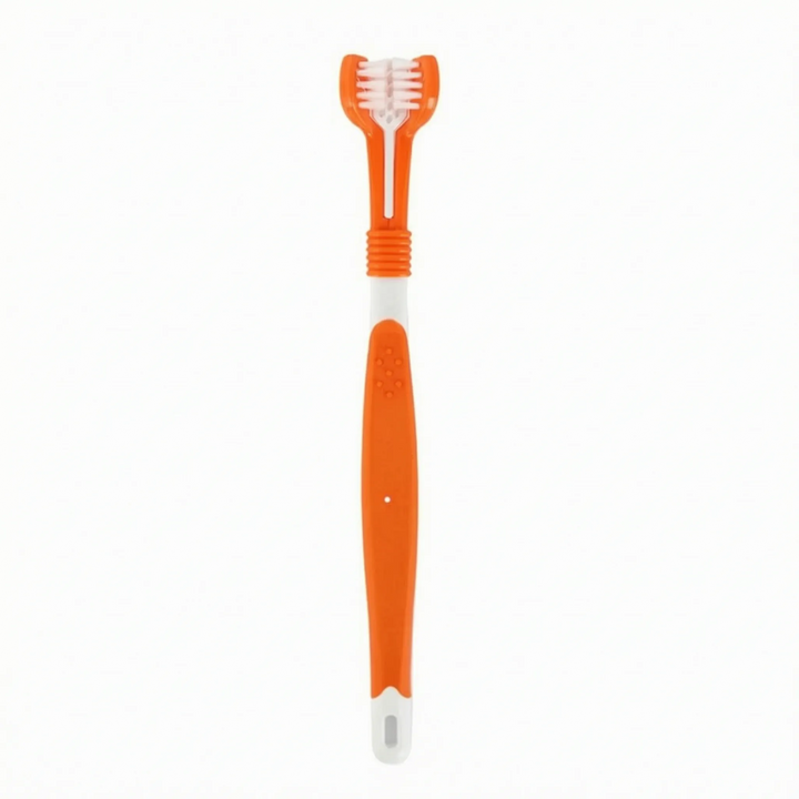 Dreiseitige Haustierzahnbürste -  Threepol