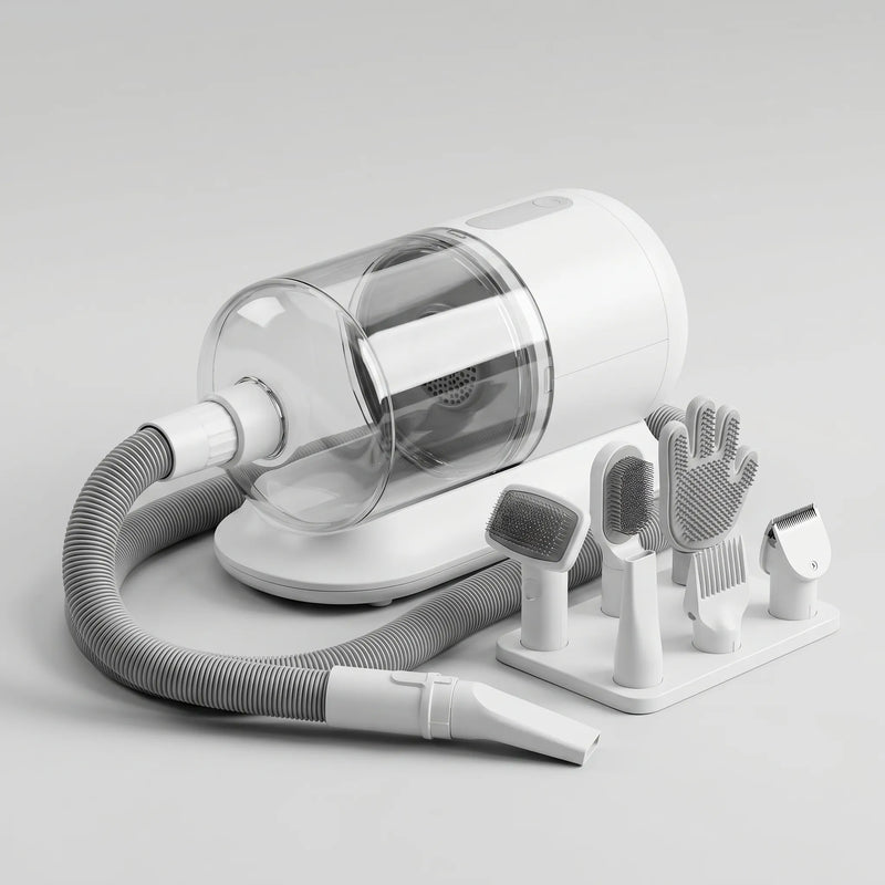 Elektrisches Haustierpflege-Set Mit Staubsauger -  FurSuction