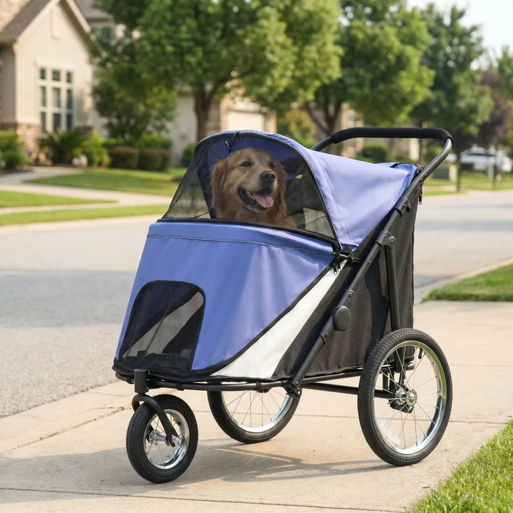 Faltbarer Dreirädriger Haustierbuggy -  Pawport