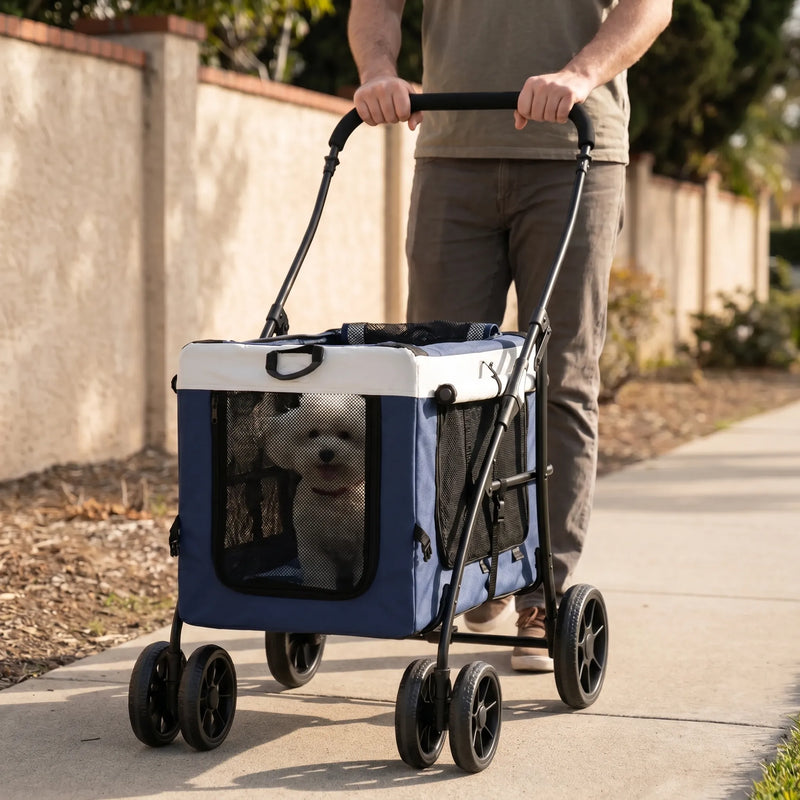 Faltbarer Haustierbuggy -  Glidex