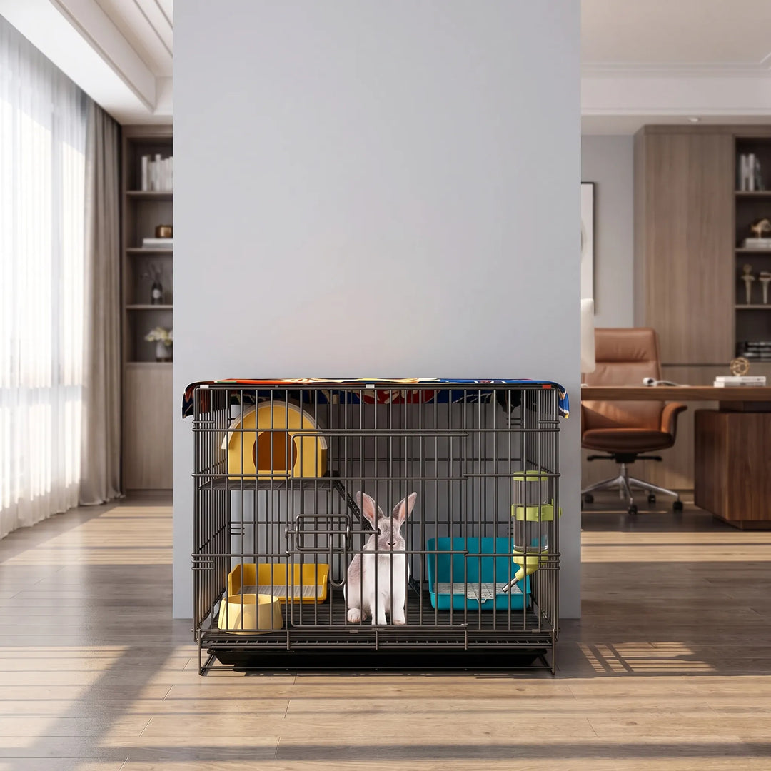 Faltbarer Kleintierkäfig Mit Ebenen -  HoppiHome