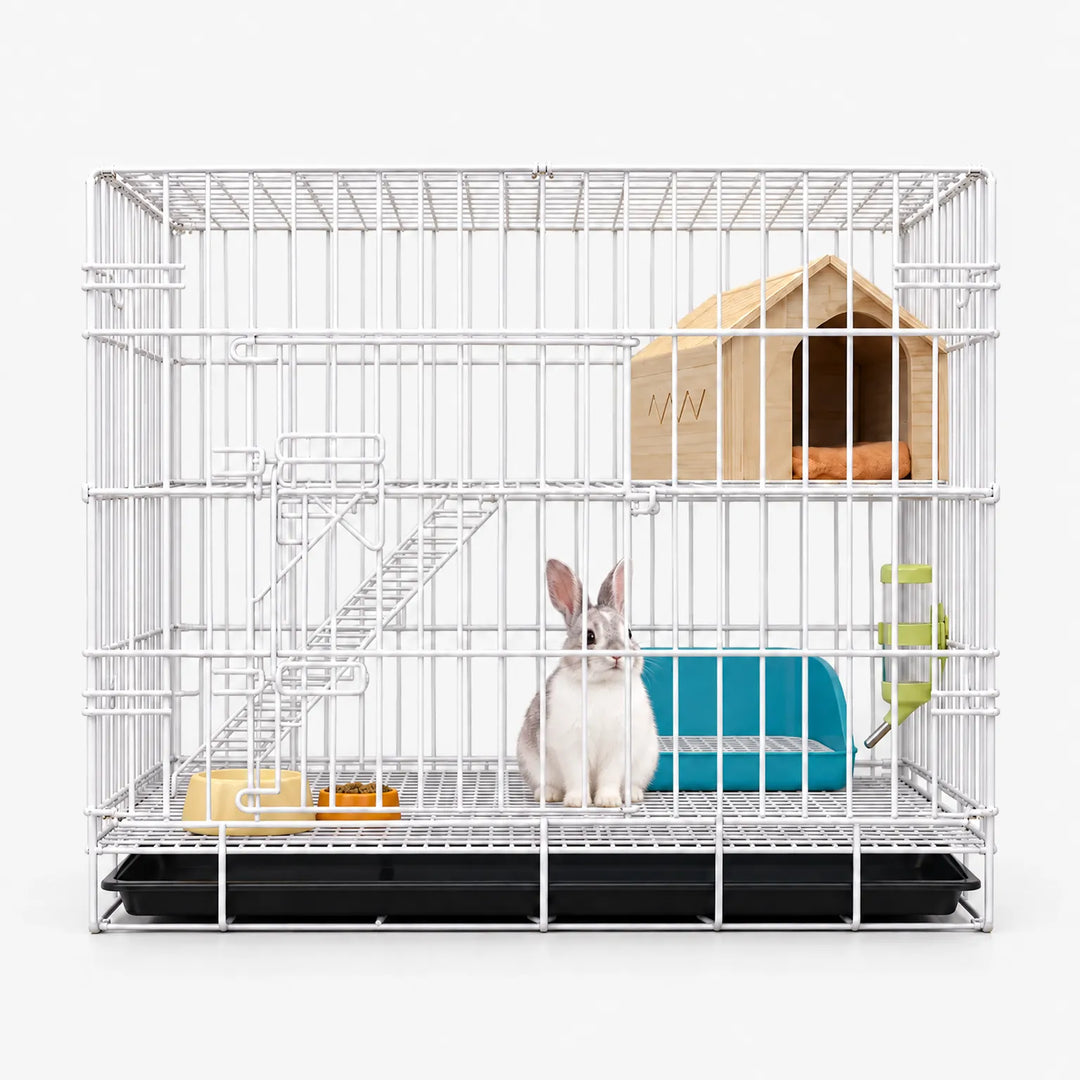 Faltbarer Kleintierkäfig Mit Ebenen -  HoppiHome