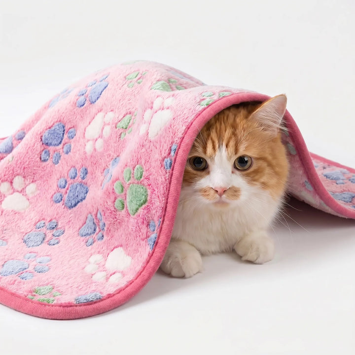 Flauschige Decke Mit Tiermuster -  Pawsnuggle