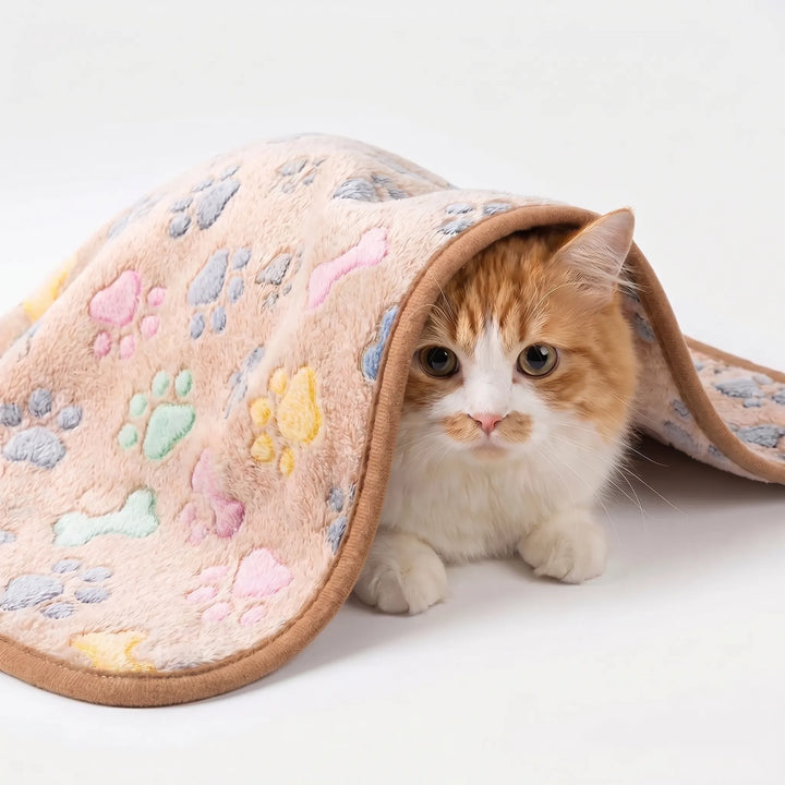 Flauschige Decke Mit Tiermuster -  Pawsnuggle