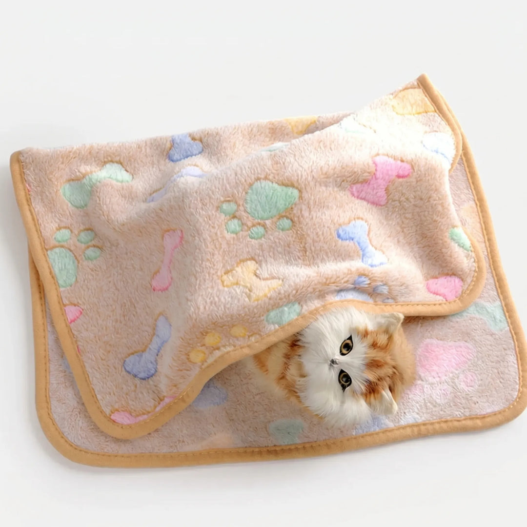 Flauschige Decke Mit Tiermuster -  Pawsnuggle