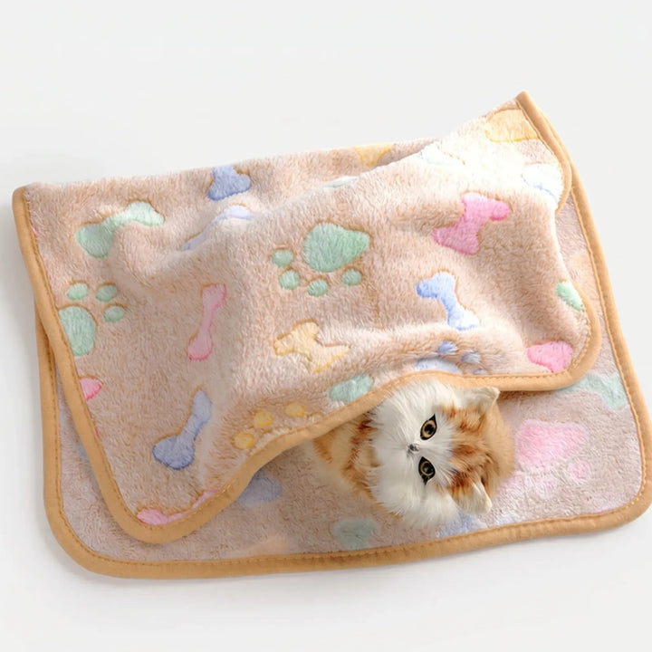 Flauschige Decke Mit Tiermuster -  Pawsnuggle
