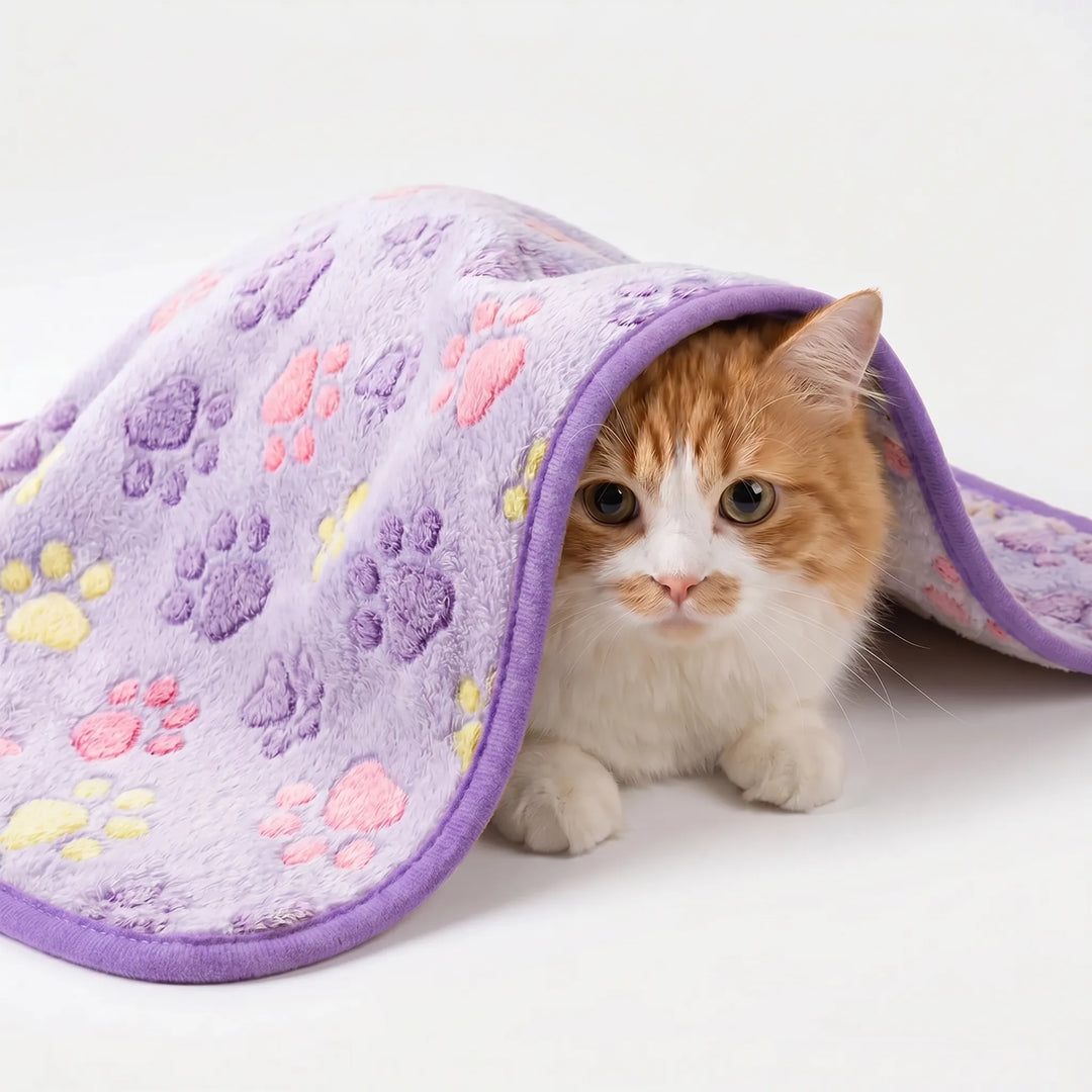 Flauschige Decke Mit Tiermuster -  Pawsnuggle