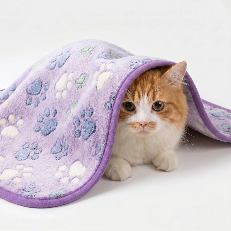 Flauschige Decke Mit Tiermuster -  Pawsnuggle