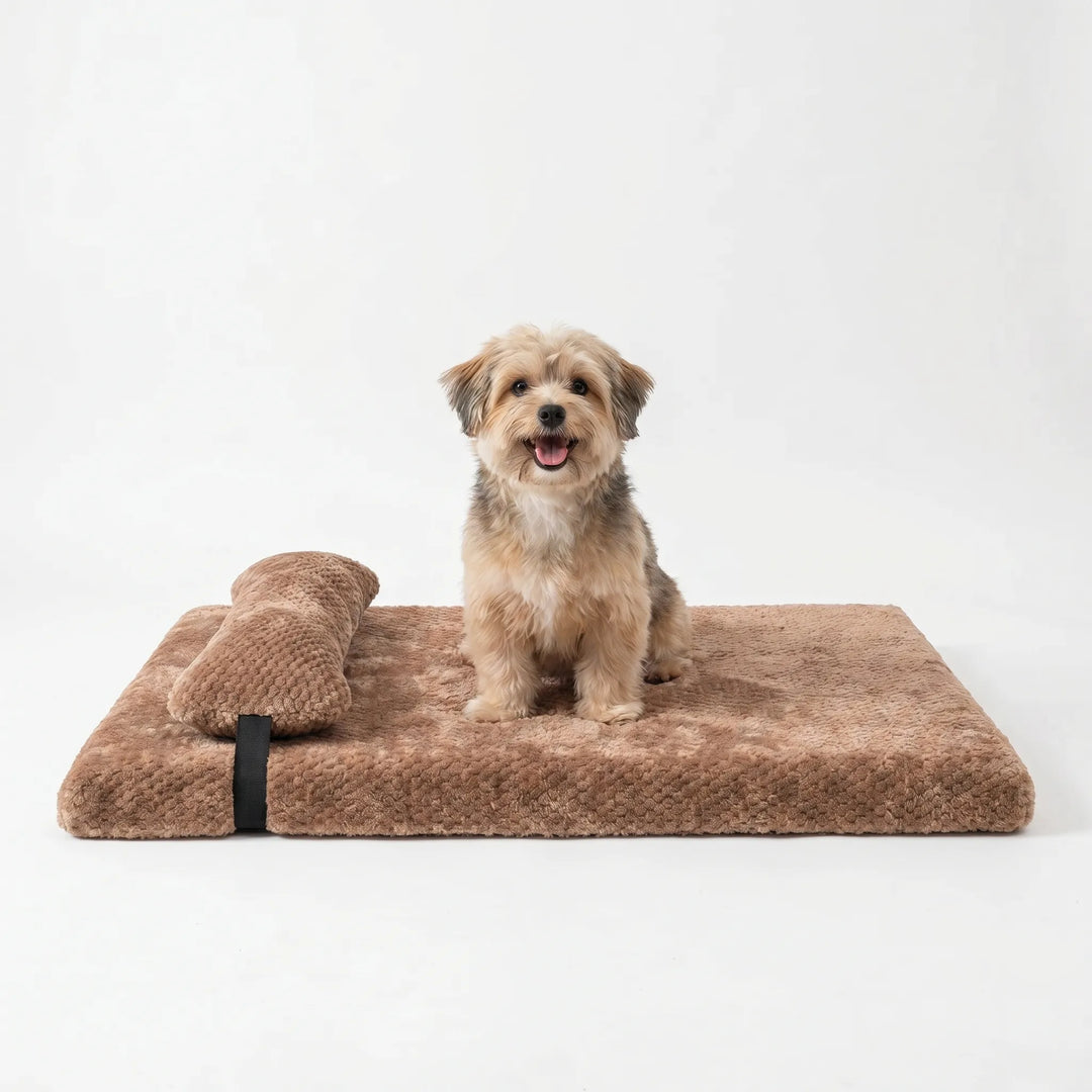 Flauschige Hundematte Mit Kissen -  Slumberpaw