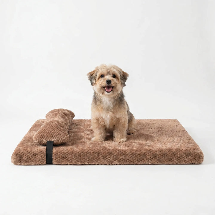 Flauschige Hundematte Mit Kissen -  Slumberpaw