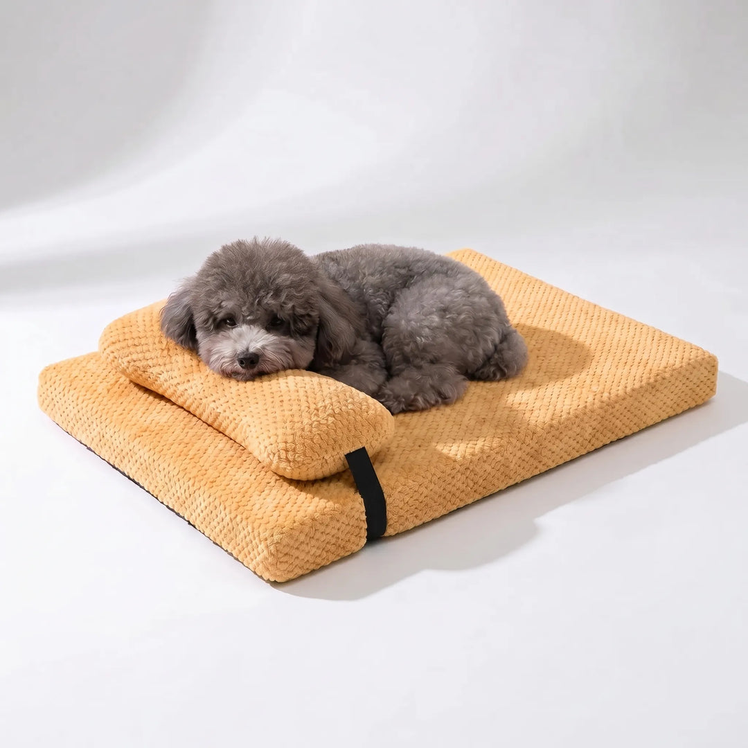 Flauschige Hundematte Mit Kissen -  Slumberpaw