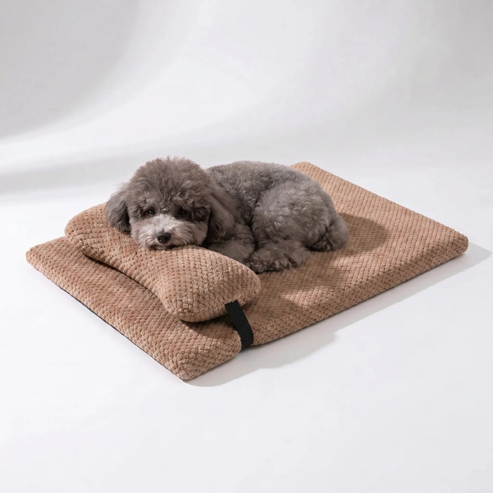 Flauschige Hundematte Mit Kissen -  Slumberpaw