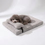 Flauschige Hundematte Mit Kissen -  Slumberpaw