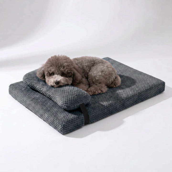 Flauschige Hundematte Mit Kissen -  Slumberpaw