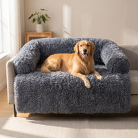 Flauschiges Haustiersofa Mit Seitenlehnen -  Plushpaw