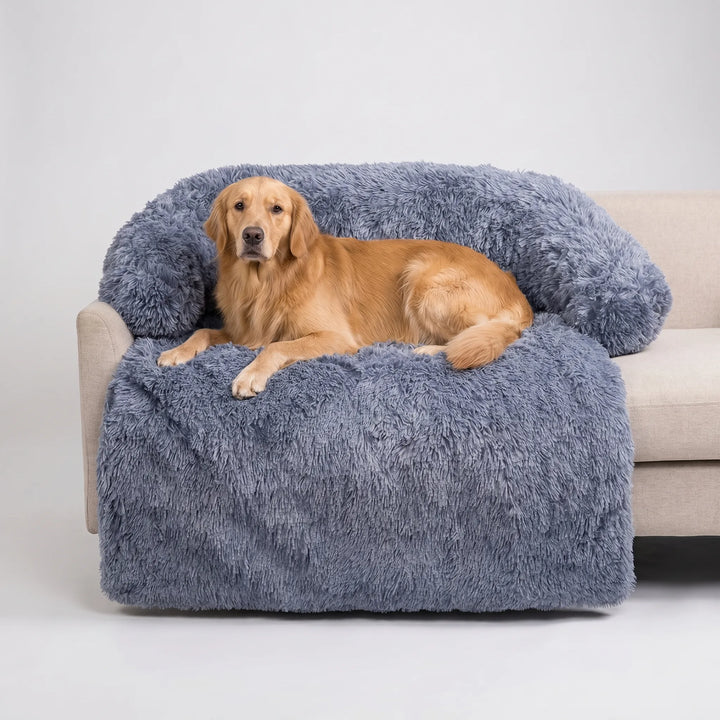 Flauschiges Haustiersofa Mit Seitenlehnen -  Plushpaw