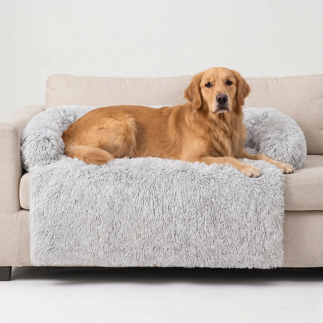 Flauschiges Haustiersofa Mit Seitenlehnen -  Plushpaw